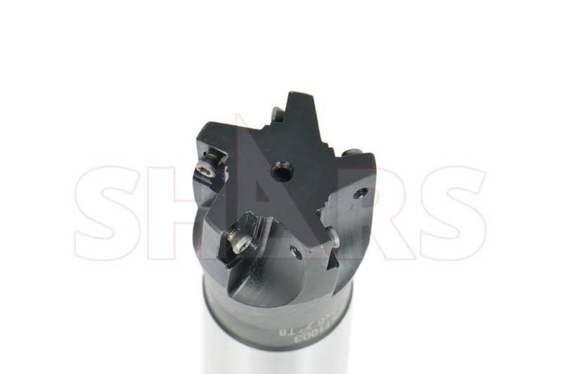Image of Shars 1-1 /4x1x5 5 FL 90 Indexable End Mill with 5 PCS of APKT 1003 Insert 404-2863W+404-6960(5) P[