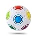 Vdealen Arc-en-Ciel Magique Ball Speed Cube Puzzle Ball Fidget Ball (12 Trous)