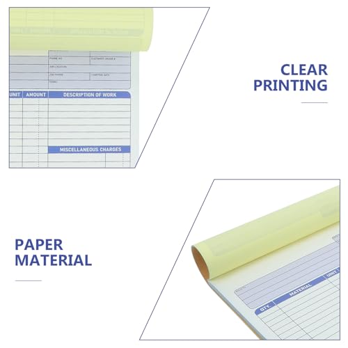 Talonario de recibos de pedidos con papel premium de diseño multipartes nítido 3