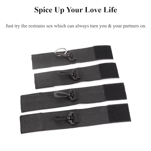 Image of BDSM Sex Bondage Restraints Thigh Harness for Women Handcuffs for Bedroom Sex Hand Cuff Bracelets, Sex Restraints Couple Fetish Bondage Strap Detachable SM Kit for Couples Sex Erotic Games