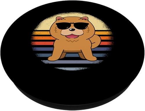 Miniatura 2 de Chow Chow Vintage Funny Chow Chow Dog Lover PopSockets Standard PopGrip