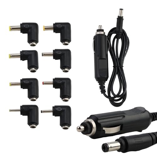12V 2A Car Charger Power Cord, Universal Power Cord 5.5x2.1mm to DC Cigarette Lighter Power Supply Car Socket for DVD Player, GPS, Bluetooth Speakers, Massager, Breast Pump, Camera, CD Player (1.2M)
