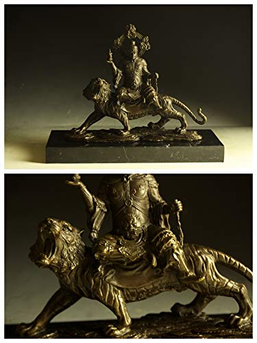 Amazon.co.jp: ブロンズ製 仏教美術 四天王 毘沙門天 多聞天24cm