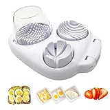 3 in 1 Eierschneider Edelstahl Eierteiler, Eier Schneider Spülmaschinenfest für Hart Gekochte...