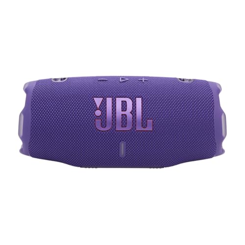 Image of JBL Charge 6 - Portable Waterproof & Drop-Proof Bluetooth Speaker, Bold Pro Sound with AI Sound Boost, 28Hrs of Playtime, Built-in powerbank & Comes with a Sturdy /Removable Carrying Strap (Purple)