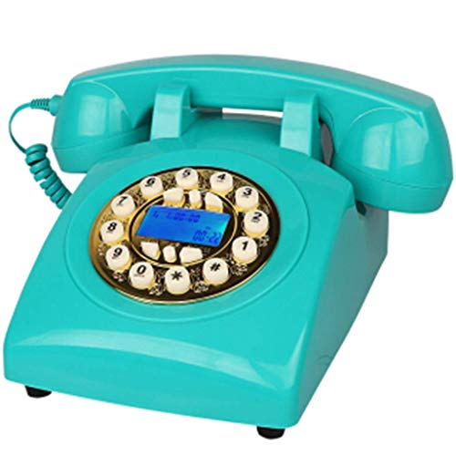 Telefone vintage estilo anos 70, telefone fixo retrô autêntico retrô