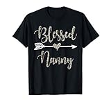 Blessed Nanny Mothers Day Grandma Gift Leopard Women T-Shirt