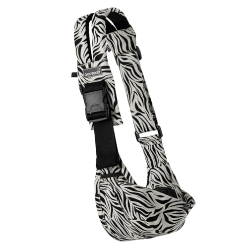 Image of GOOSEKET 365 Toddler Carrier, 100% Cotton, Lightweight, Easy-to-USE, Portable, Suitable from 6-48 Months, Supports UP to 44LBS (Zebra)