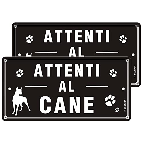 ✔ AMPIO SCENARIO DI APPLICAZIONE - Utilizzato per contrassegnare aree private o pubbliche in cui sono presenti cani. Come promemoria e deterrente: attenti ai cani.