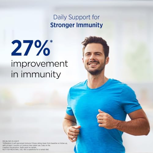 Image of Centrum Men - Multivitamin Tablet for Men | With 23 Vital Nutrients including Zinc, Magnesium, Vitamin B, C, D, Calcium for Energy, Immunity, Muscles and Overall Health | Veg - 50 tablets