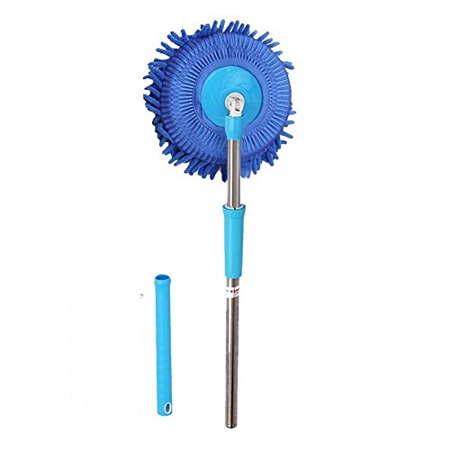 Meiwash - Toalla, 360 grados, microfibra, chenilla, mango flexible, color azul Cover