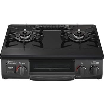 リンナイ ガスコンロ 都市ガス用 ホース、説明書付き Amazon.co.jp: Rinnai ガスコンロ(都市ガス用・2口・左強火力