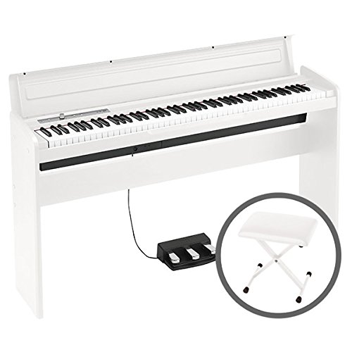 Amazon | KORG コルグ/LP-180 WH 椅子セット ホワイト 電子ピアノ 