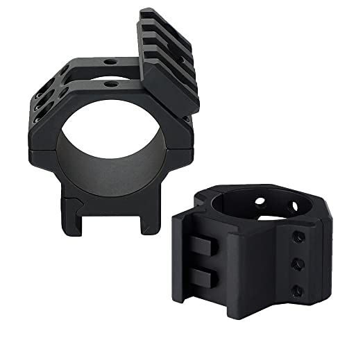 ohhunt 25.4mm 30mm Scope Rings 1 inch 1.18 inch Scope Rings Picatinny fits 25.4mm 30mm Diameter Optics (Low)