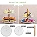 Kootek 2 Pack Dessert Stand Cupcake Serving Platter, White Serving Stand Reusable Pastry Holder Fruit Display Plate for Wedding Birthday Baby Shower Holiday Christmas Tea Party Decorating