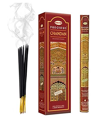 Precious Chandan - Hem Jumbo 16 Inch Incense Sticks 10 Stick Hexagon Box (Set Of 6) #TOP1