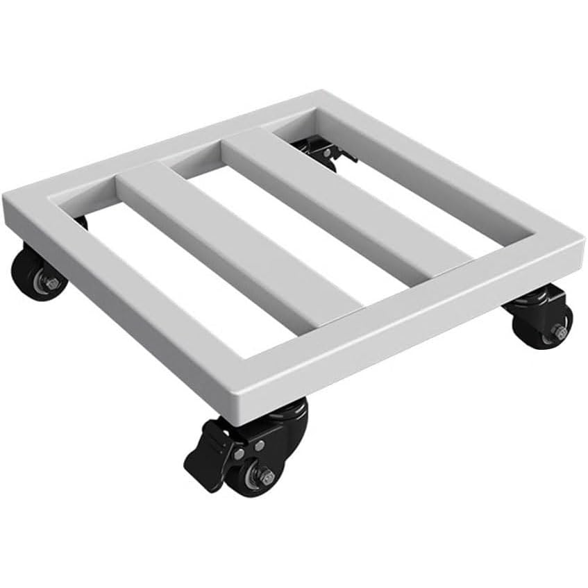Chariot à plantes robuste roulettes verrouillables grand support carré en métal charge 272kg