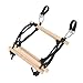 Rope Ladder 5ft 5 Steps 220lbs Bearing Wooden Kids Climbing Rope Ladder with Hanging Straps, Swing Playset Rope Ladder for Outdoor Playground