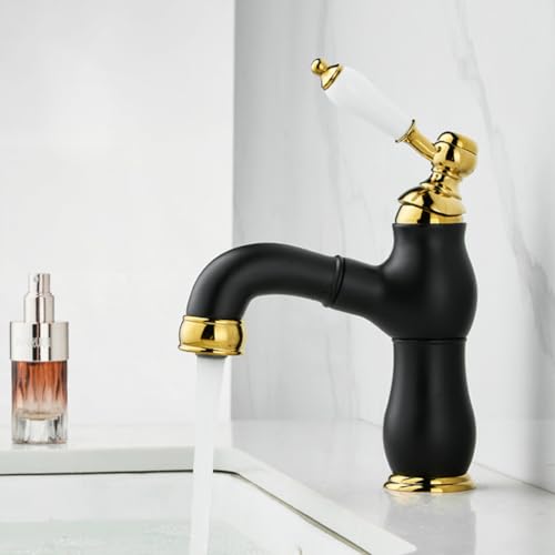 Mitigeur de salle de bain jet extractible et commande eau chaude froide - 3