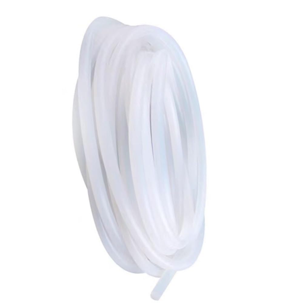 Gohapy One Color Foam Rubber Strip 1 Piece Silicone Strip Solid Round, White Smooth Appearance Head Length 1/5/10Meters(1.5Mm*10M)