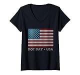 Photo Gallery dot day usa bandiera colorata fare mark uomini donne bambini insegnante maglietta con collo a v Photo Gallery dot day usa bandiera colorata fare mark uomini donne bambini insegnante maglietta con collo a v