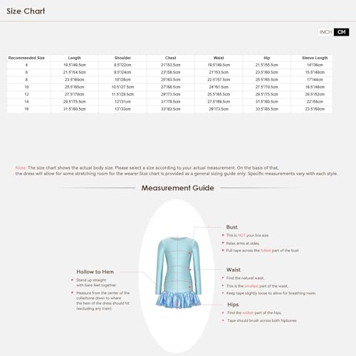 Robe de danse filles extensible coupe bodycon et manches longues
