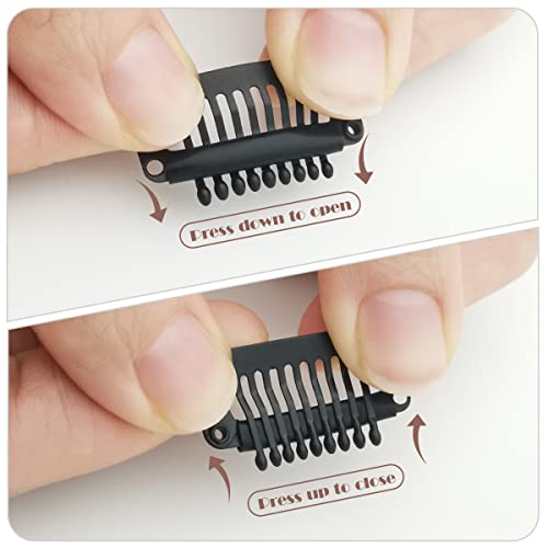 Dreamlover Wig Clips Snap Clips, Hair Extensions Clips Black, Chunni Clips, 30 Pieces Dreamlover Wig Clips Snap Clips, Hair Extensions Clips Black, Chunni Clips, 30 Pieces