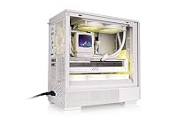 Thermaltake Retro 260 TG Micro Tower | M‑ATX Gehäuse | Retro‑Frontpanel | 4‑mm Tempered Glass | Bis zu 280‑mm AIO Support | Platz für 9× 120‑mm Lüfter | USB‑C | Beige – Ansicht 8