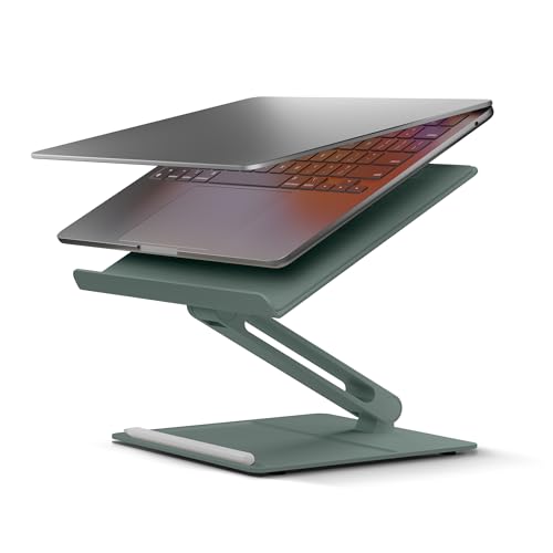 Native Union Desk Laptop-Ständer – höhenverstellbarer ergonomischer Computertisch – kompatibel mit MacBook Air/Pro, iPad, Dell, HP, Lenovo, Microsoft Surface und Laptops und Tablets (Schiefergrün)