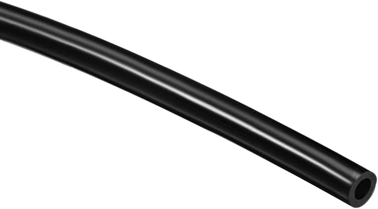 sourcing map Węże próżniowe wąż silikonowy wąż powietrza 3 mm ID X 5 mm OD 6,56 ft 2 m elastyczny czarny
