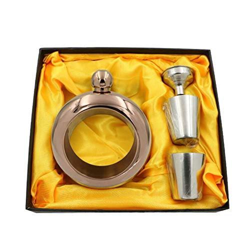 Gift Boxed Flask Armband, Rvs Heren En Dames Armband Heupfles Draagbare 3.5 Oz Armband Armband Cover Rvs Verborgen Wijnfles Trechter Verjaardagsfeestje Club Bar Gift (Color : Multi-colored) - Image 5