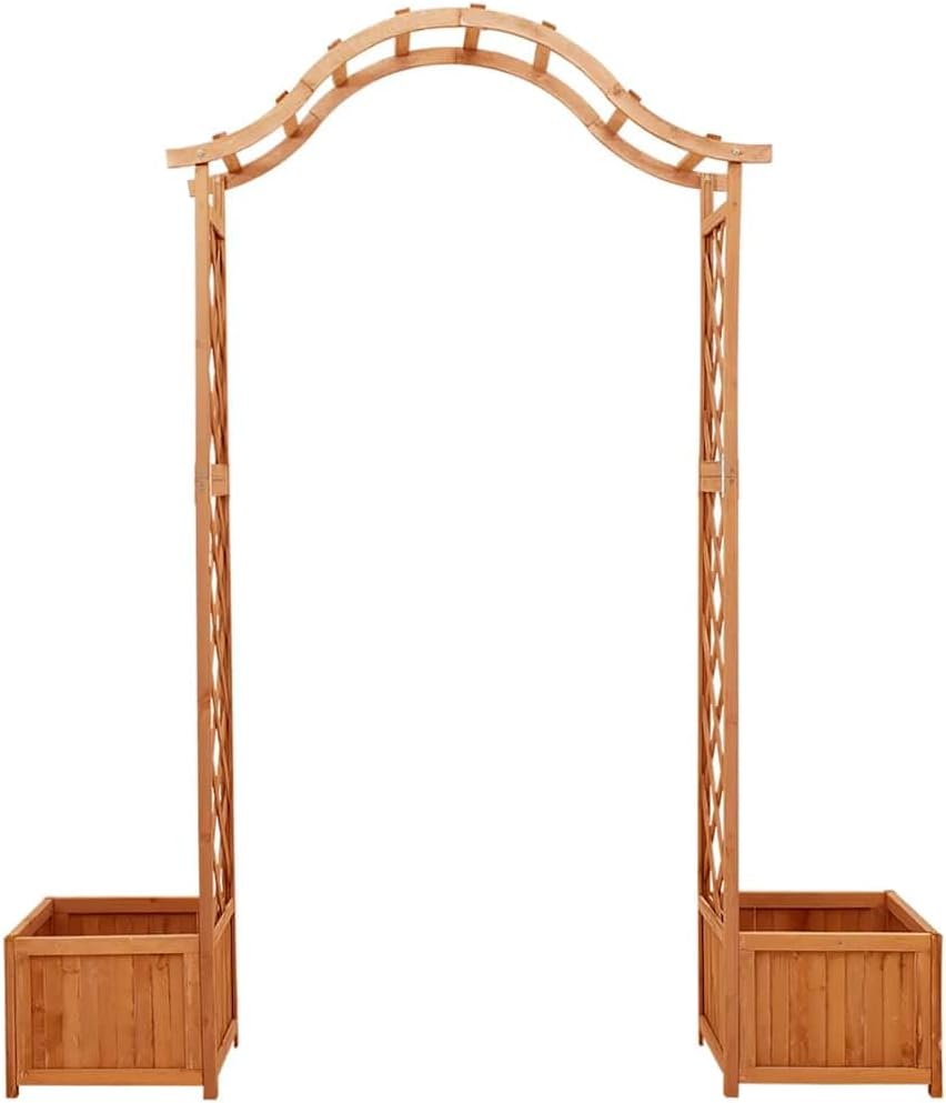 Diagram showing dimensions of vidaXL Garden Arch