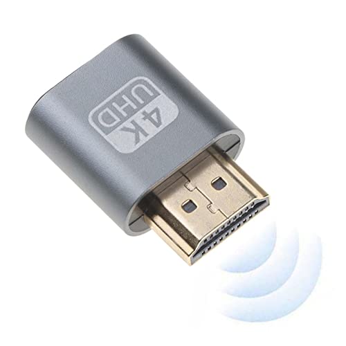 GWHW Émulateur d'affichage - Prend en Charge Les émulateurs de résolution 1920x1080 | Adaptateur EDID de Passage pour Une Utilisation avec des commutateurs et des Extensions sans tête Cover