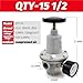 EYPVCLST Pneumatic QTYH High Pressure 0~40 bar Air Regulator with Gauge Port QTYH-08 QTYH-15(QTY-20)