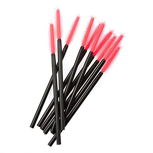 Professional Disposable Silicone Eyelash Mascara Brushes Wands Applicator Makeup Kits (Pack of 1000, Pineapple-shape)