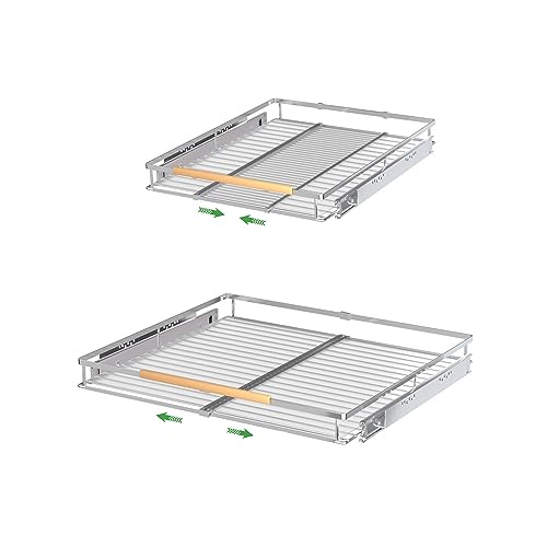SOFRON Expandable Pull Out Drawer Cabinet Organizers, Heavy Duty Slide ...