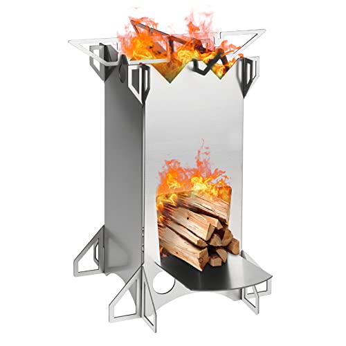 Stufa a Legna Portatile Fornello da Campeggio