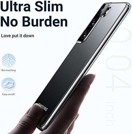 TORRAS Crystal Clear Samsung S22 Case, [Never-Yellowing & Eternal Clarity] Samsung Galaxy S22 Case Thin Slim Soft Fit Upgraded Shockproof Silicone Samsung Galaxy S22 Phone Case 5G- Clear