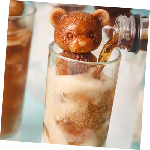 Molde de silicona para cubitos de hielo en forma de oso 5 piezas miniatura 7