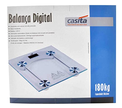 BALANÇA DE BANHEIRO DIGITAL QUADRADA 180KG