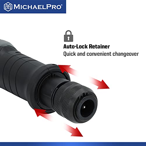 MichaelPro MPA01039 190mm Professional Air Hammer, 3500 BPM, 2-5/16 inch Stroke Length, Ultra High Beating Power, Gray and Black - Thumbnail 5