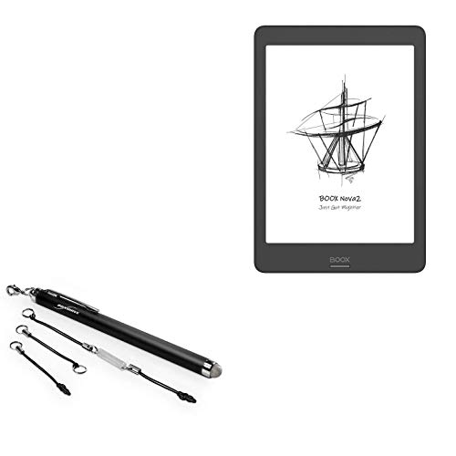 Stylus Pen for Onyx Boox Nova2 (Stylus Pen by BoxWave) - EverTouch Capacitive Stylus, Fiber Tip Capacitive Stylus Pen for Onyx Boox Nova2 - Jet Black