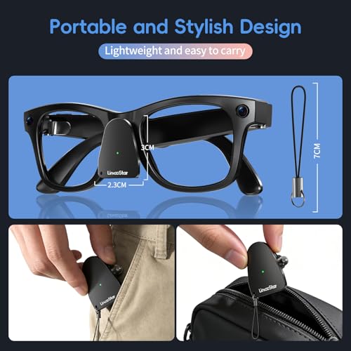 2Pack Charging Adapter for RayBan Meta Smart Glasses Charger (Gen1 & Gen2)