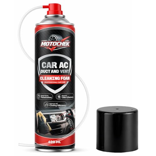Image of Car AC Cleaner Foam Spray 600ML with Pipe | AC Vent & Duct Cleaner | Removes Odor, Dust & Bacteria | Improves Cooling | Suitable for All Cars
