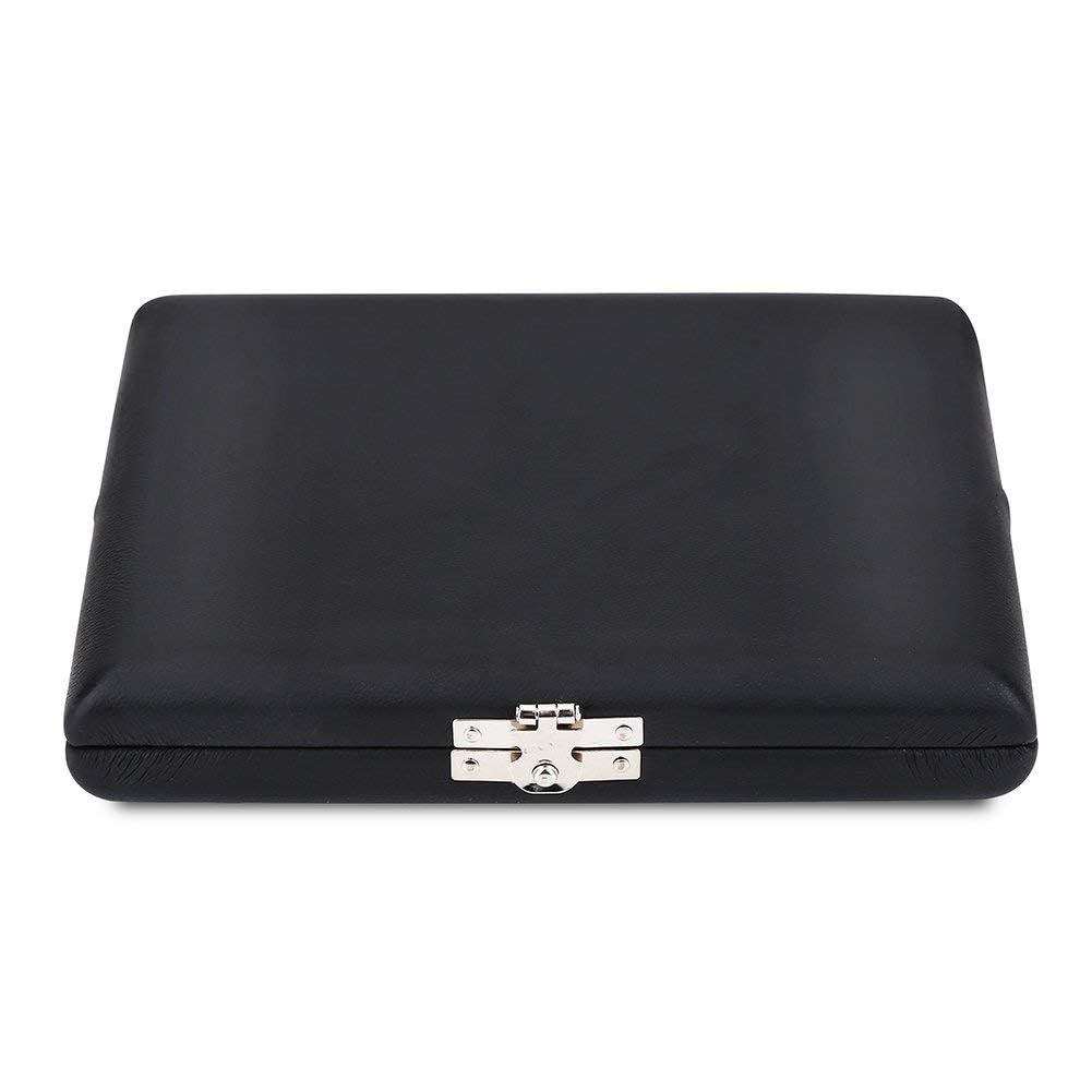 Estuche de Almacenamiento de Caña para Múltiples Instrumentos, Funda de Madera y Cuero de PU, Caja de Almacenamiento para Soporte de Caña, para Cañas de Oboe de 10 12 20 Piezas(#1)