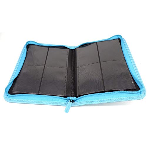 Classeur Premium Zip-Album Noir 3 Anneaux – Protection Cartes PKM/YGO/MTG – 35 X 27,3 X 4 Cm – Fermeture Éclair