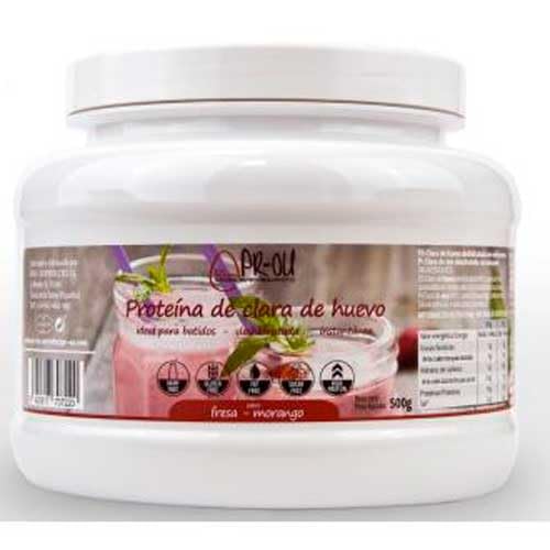 CLARA DE HUEVO fresa 500gr. SG