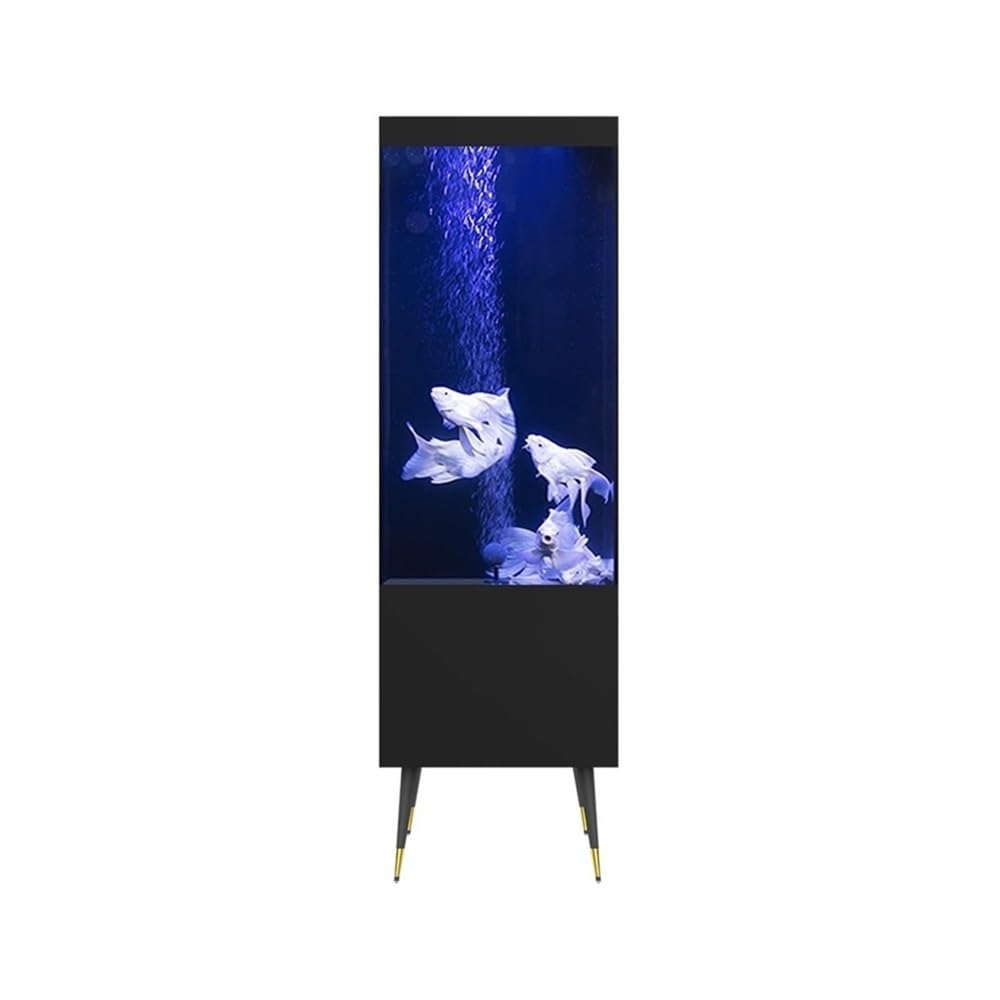 Aquarium Kreatives Wohnzimmer-Büro-Aquarium, freistehend, mit Rückfilter(Black)
