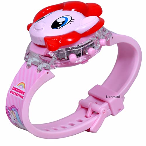 Image of Kids Watch for Boys and Girl Unicorn 3D Light Led Glowing Watch with Music Tune and Face Cover Multicolor Digital Light Boys Watch for Kids Age 3-12 Year Old Birthday Gift (Unicorn)