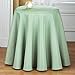 Collections Etc 70 Inch Round Solid Colored Tablecloth, 100% Durable Polyester, Sage Green